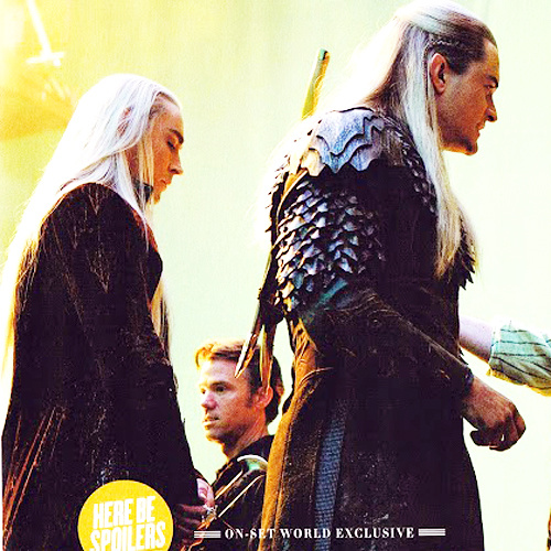 lee pace orlando bloom behind the hobbit scenes